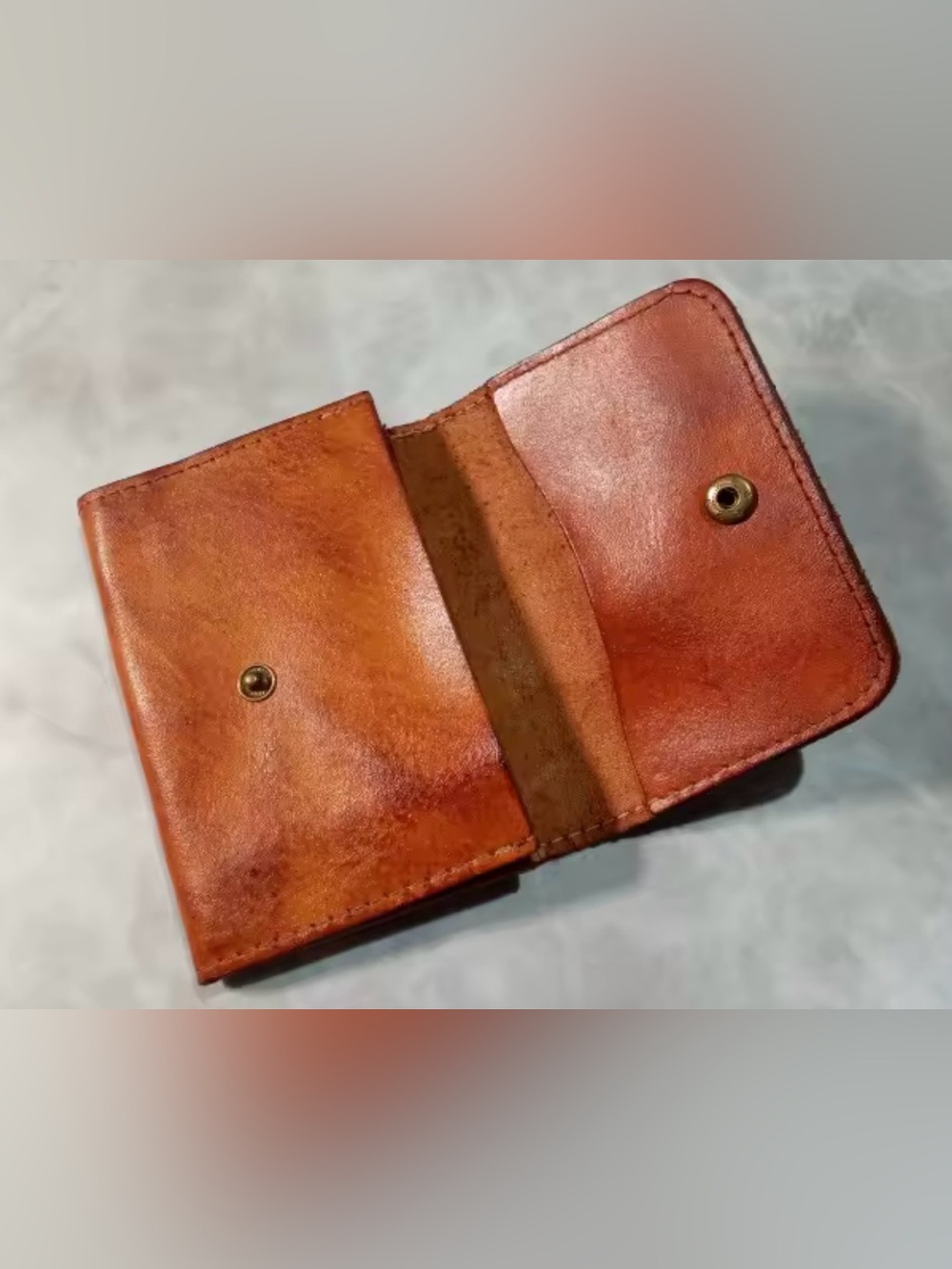 Genuine Leather Snap Wallet in Cognac Brown Good Quality Vintage
Brand New! - Picture 9 of 16